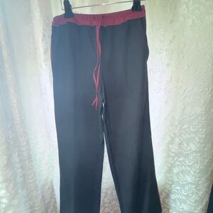 Zara Black and Red Joggers with Relaxed Fit